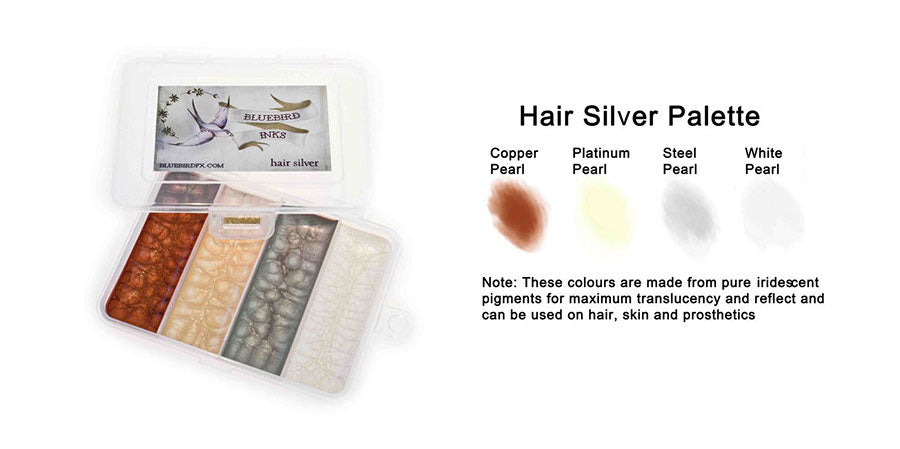 Bluebird FX Hair Silver Palette Colors
