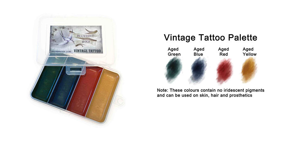 Bluebird FX Vintage Tattoo Palette Colors