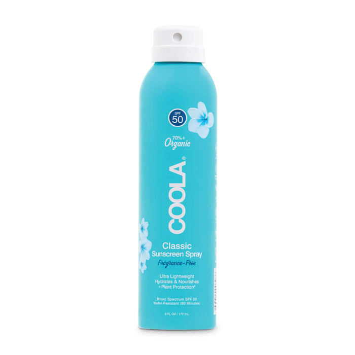 COOLA Classic Body SPF 50 Fragrance Free Sunscreen Spray 177ml