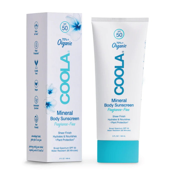 COOLA Mineral Body Lotion SPF50 Fragrance Free 148ml