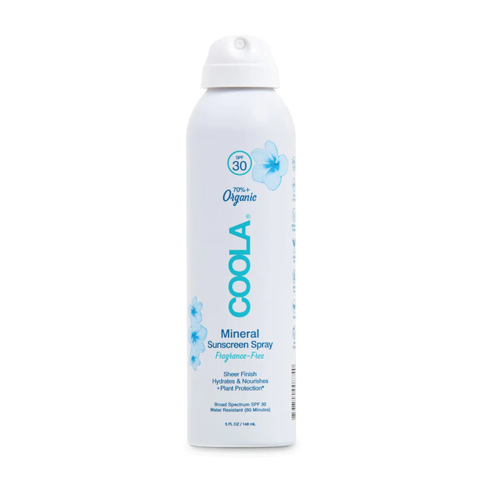 COOLA Mineral Body SPF 30 Fragrance Free Sunscreen Spray 148ml