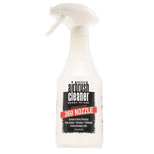 Medea Airbrush Cleaner with Invertible 360 deg Nozzle 16 oz