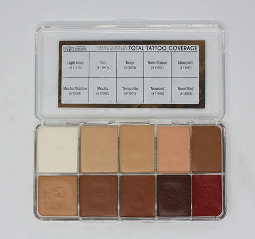 Jordane Total Tattoo Coverage Original (Cream) Palette Colors