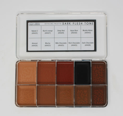 Jordane Dark Flesh Tone Paleette Colors