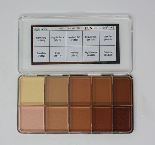 Jordane Flesh Tone #1 Palette Colors