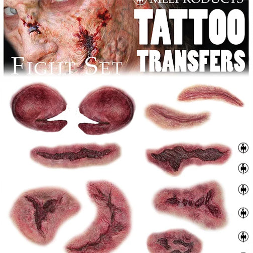 Mel Tattoo Transfer Fight Set