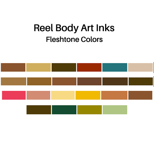 Reel Body Art Inks Fleshtone Colors