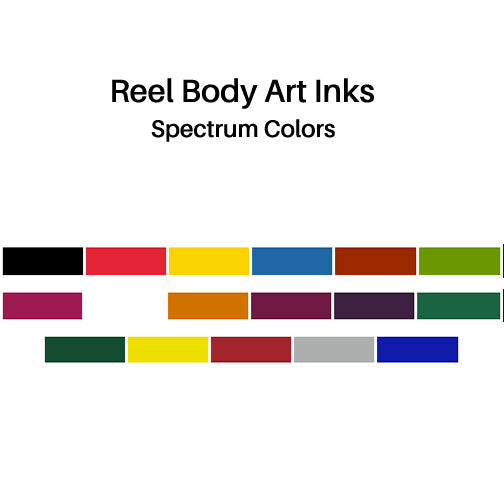 Reel Body Art Inks Spectrum Colors — Coast Fiber Tek