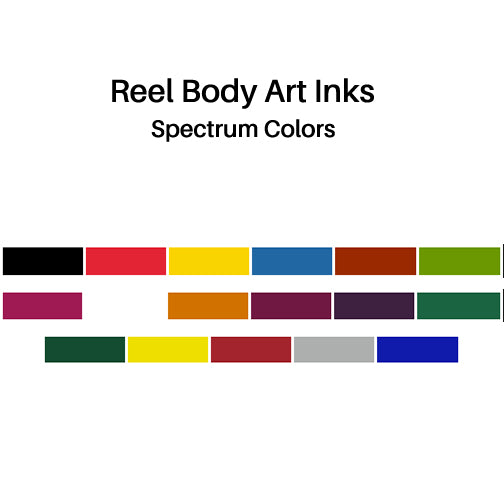 Reel Body Art Inks Spectrum Colors