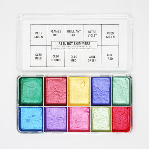 Reel Hair Hot Shimmers Palette Colors