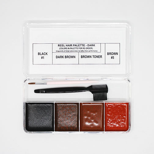 Reel Hair Dark Palette Colors