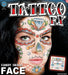 Tinsley Face - Candy Skull Temporary Tattoo