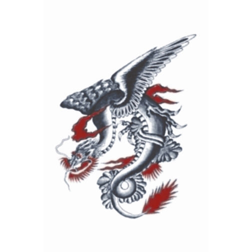 Tinsley Vintage Dragon 1912 Temporary Tattoo