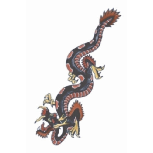 Tinsley Vintage Dragon 1930 Temporary Tattoo