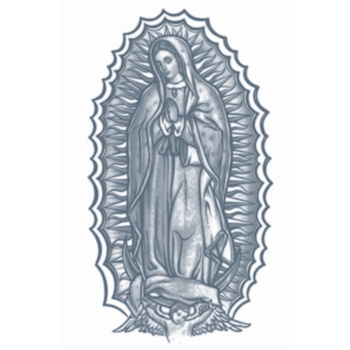 Tinsley Prison - Our Lady Guadalupe Temporary Tattoo